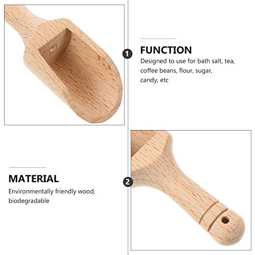 4 peças pá de sal colher de madeira pá de chá colher de chá colher de chá para uso diário