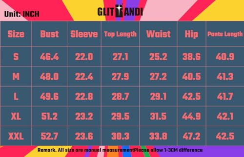 Glitrandi Womens 2 Piece Outfits Sweatsuit Sets Fashion Print Hoodies With Sweatpants Oversized Tracksuit For Women4