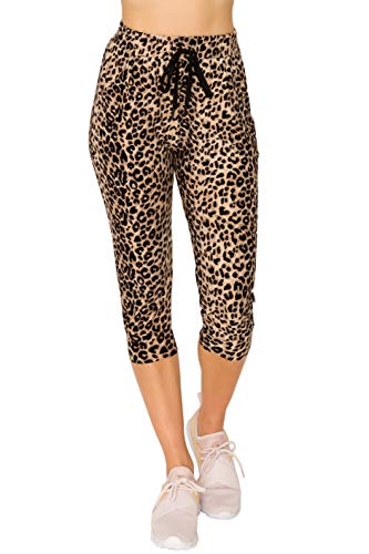 ALWAYS Women's Capri Joggers with Pockets - Lightweight Stretch Sweatpants for Yoga Workout Lounge, Soft Athletic Pants with Drawstring, Animal Capri 377 M - image 3