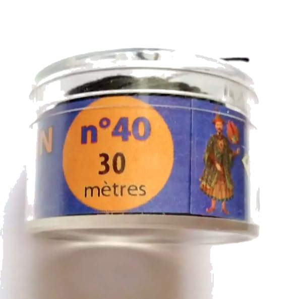 Image secondaire de Fil Au Chinois en Lin Noir - Bobine de 30 Mètres pour Couture Solide