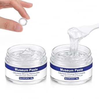 Clear Museum Gel, 3 oz Reusable Anti-Slip Adhesive Putty for Collectibles