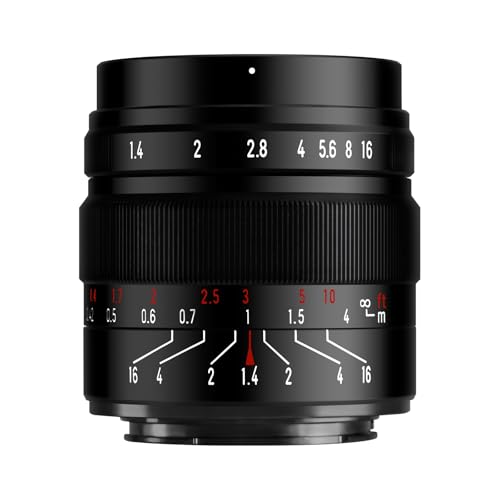 Brightin Star 50mm F1.4 III APS-C Lens for Panasonic LUMIX,Olympus Micro 4/3 Mount, Manual Focus MF Prime Large Aperture Mirrorless Camera Lens Fit for G7, GX85, GX9, G95, GH5, GH6, G100, G9