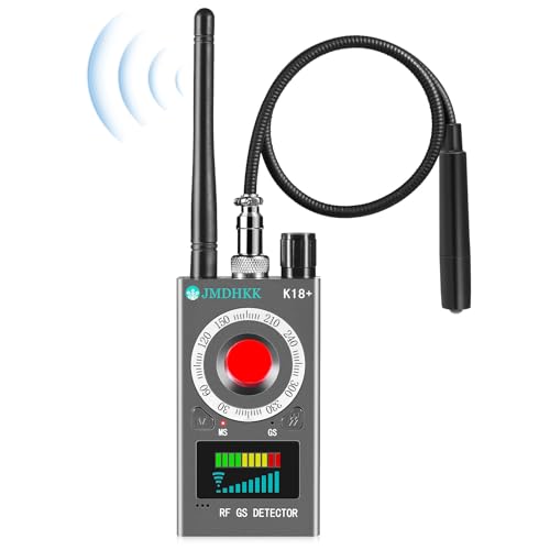 JMDHKK K18+ Détecteur Caméra Espionne, Micro Espion, Champ Magnétique, Écouteurs Espions – Outil de Protection Vie Privée pour Maison, Bureau, Hôtel,...