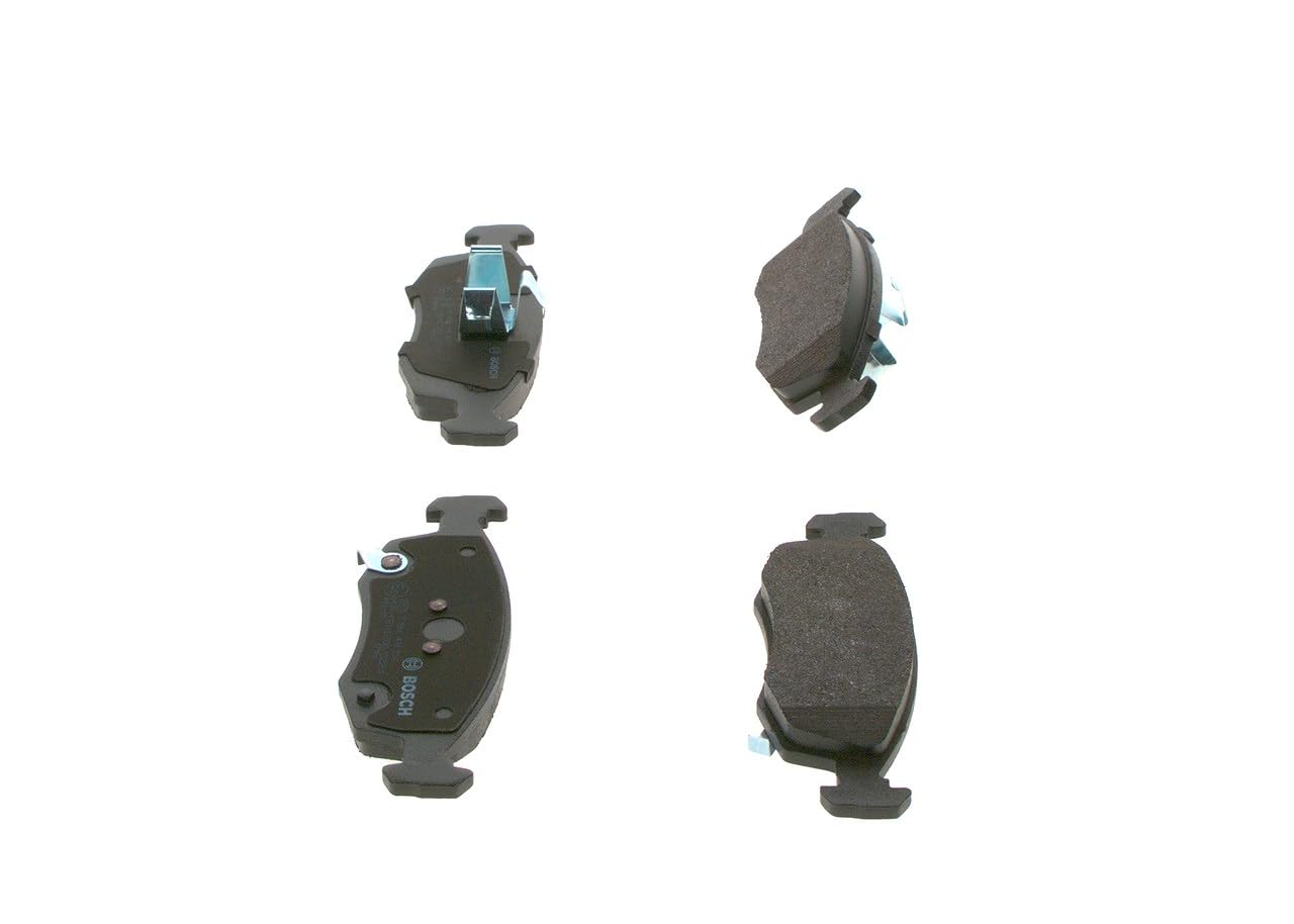 Bosch BP1458 - Pastiglie Freni Auto, Asse Anteriore - Qualità Bosch - Riduzione del Rumore e della Polvere - Certificazione ECE-R90 - Senza Rame - 1 Confezione da 4 Pastiglie