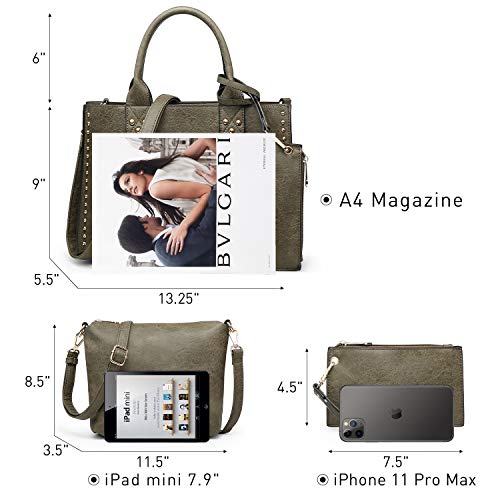 Image of Dasein Women's Designer Handbags Fashion Satchel Handbags Shoulder Bags Top Handle Work Bags w /Belt