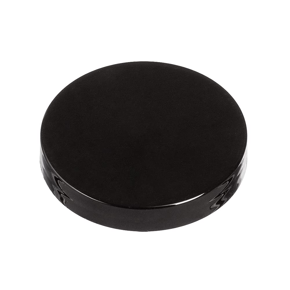 Couvercle en plastique lisse noir bocal 58-400 lot de 24 pour flacon et pot en verre