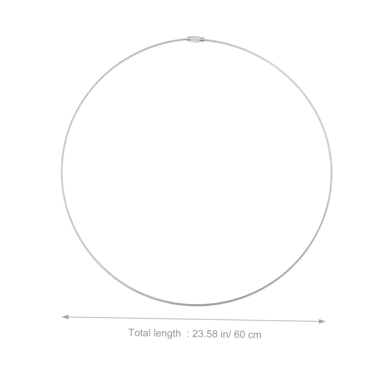 Sosoport 10pcs Wire Rope Metal Key Ring Cat Purse Steel Wire Stainless Wire Keychains Wire Keyring Hanging Luggage Tag Luggage Tags Tag Keepers Metal Tags Stainless Steel Accessories Screw