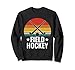 Crosse de hockey sur gazon - Design rétro - Cadeau idéal Sweatshirt