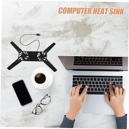 Base refrigerada portátil para laptop con diseño antideslizante y elevación ligera para una mejor disipación de calor miniatura 6