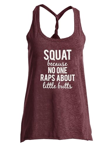 IRISGOD Womens Workout Tank Tops Summer Graphic Twisted Back Sleeveless Tops Athletic Gym Shirts