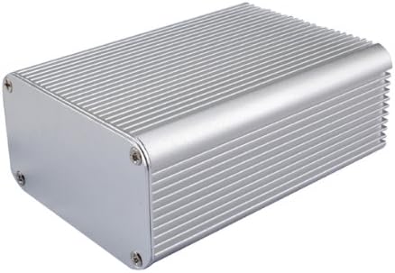 wlaniot Aluminum Project Box Aluminum Enclosure Silver Case with Screws for Electronic Instrument PCB Broad DIY -4.33" 3.14" 1.76"(LWH)