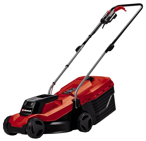 Einhell 1000W Electric Lawn Mower - 32cm Cutting Width, 30L Large Capacity Grass Box, Variable...