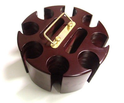 Solid Wood Poker Chip Carousel - Holds up to 200 Chips!