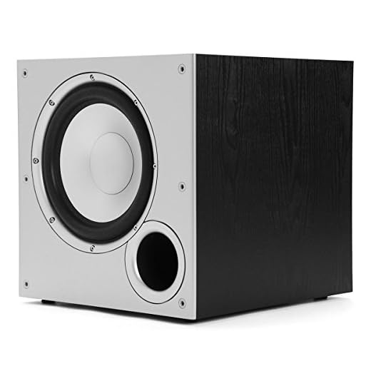 Polk Audio PSW10 10" Powered Subwoofer - Power Port Technology, Up to 100 Watts, Big Bass in Compact Design, Easy Setup with Home Theater Systems Black