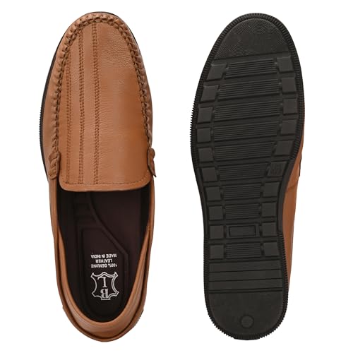 Image of Blue Leather by Centrino Genuine Leather Slip-On Men's Formal Shoe |Stylish with Soft Cushioned Insole |Trendy Non Lace-Up Design |Durable Leather with Anti-Skid Sole | Perfect for Formal Wear (4033)