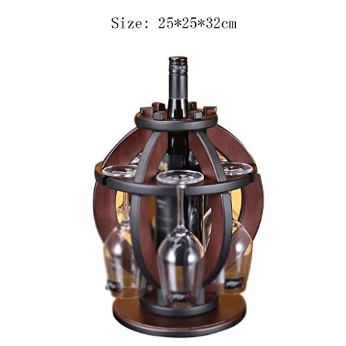 SKREOJF Porte-Bouteilles de vin en Bois Naturel avec Support de Porte-Bouteilles en Bois, Stockage de vin - Image 3