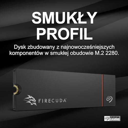 Seagate FireCuda 530R NVMe SSD 1TB, PS5/PC, M.2 PCIe Gen4 ×4 NVMe 1.4, 7.400 MB/s, Heatsink, Data Rescue Service (ZP1000GM3A073)