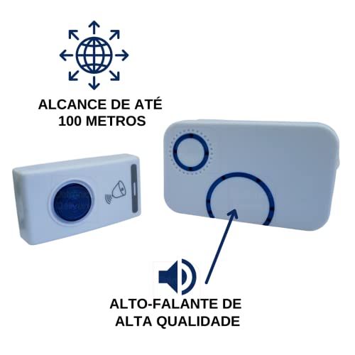 Campainha Domestica Sem Fio a Pilha Lehmox LEY-274