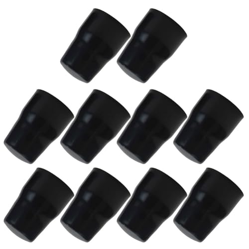 Tidevib Tapa de válvula de radiador de plástico ABS para cubierta de protección, fácil empuje, para husillos de válvula de repuesto, color negro (paquete de 4)