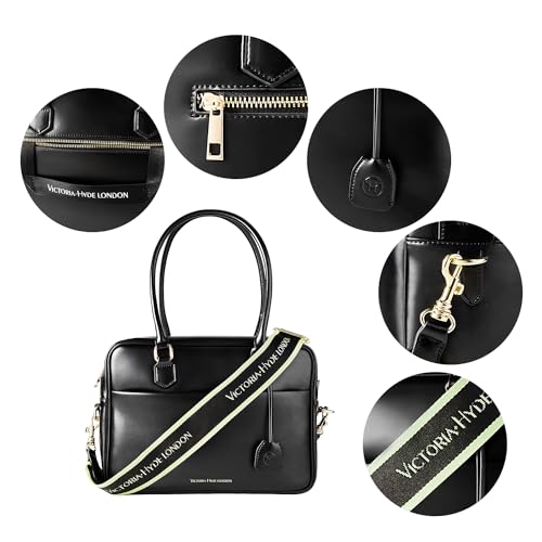 Image of VICTORIA HYDE Women Business Satchel Handbags, Leather Tote Bag, Weekender Travel Bag