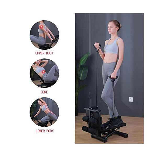 BESVIL-Stepper-ABS-Workout-Equipment-AB-Machine-Total-Body-Workout-Fitness-Exercise-Machine-Stepping-Exercise-Machine-for-Home-Gym-WorkoutBlack BESVIL Stepper ABS Workout Equipment AB Machine Total Body Workout Fitness Exercise Machine Stepping Exercise Machine for Home Gym Workout,Black