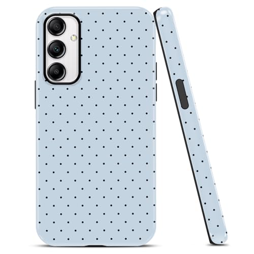 Coque Samsung A14 5G à pois bleus - Idée cadeau esthétique pour fille