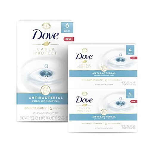 Dove Beauty Bar For All Skin Types Antibacterial Protects from Skin Dryness 3.75 oz 14 Bar