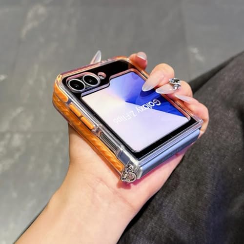Coque Samsung Galaxy Z Flip 3 magnétique violette protégeant des chutes - 3