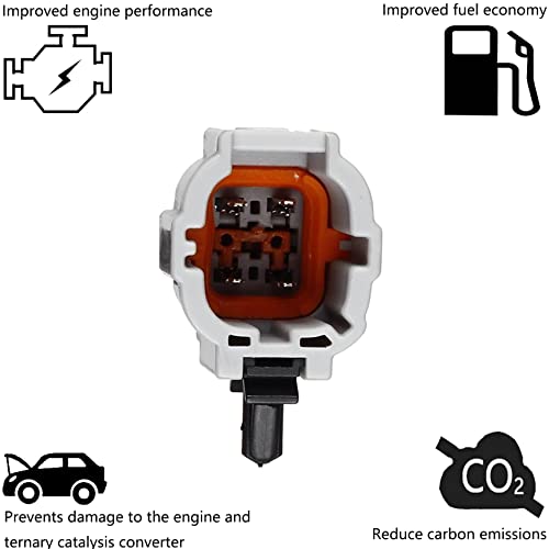 1 Pair Front And Rear Oxygen Sensors Replacement For Nissan 2002 2003 2004 Frontier Xtera 2.4L Upstream And Downstream O2 Sensors 234-3113 234-4323 #TOP4