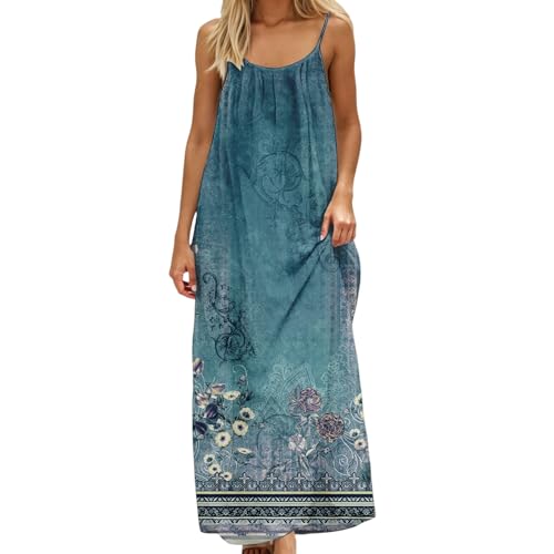 Image of HTHLVMD Backless Cami Dress Summer Dresses for Women 2026 Spaghetti Strap Dresses Womens Solid Color Backless Cami Dress