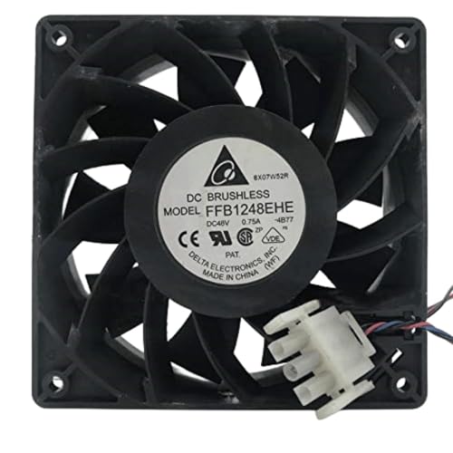 for FFB1248EHE 48V 0.75A 120MM Fan - 12CM 59DB 190CFM 4000RPM 12038 4-Wire Cooling Fan