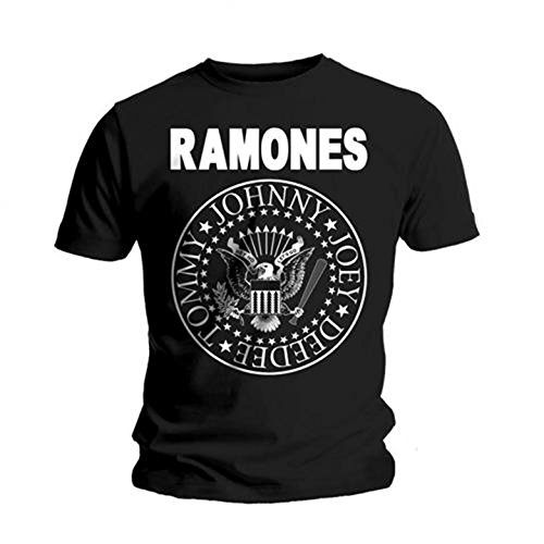 Rock Off officially licensed products Ramones Presidential Seal Officiel T-Shirt Hommes Unisexe (Large)