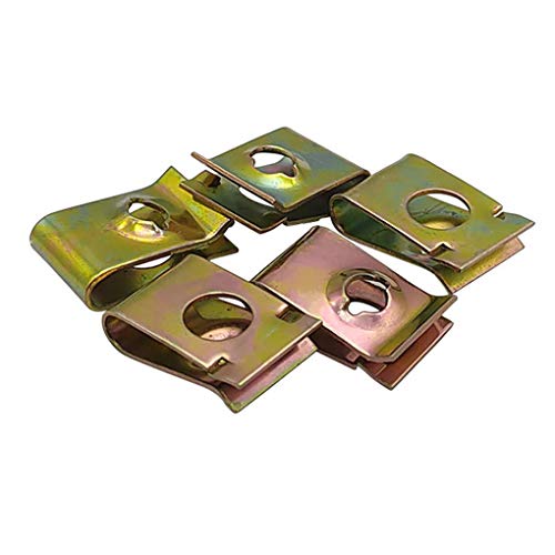 lorsoul Placa 30pcs del Coche de Parachoques Protector de Puerta de Metal Fender T-Coche Tipo de Placa de fijación del Parachoques Sujetador Clip Accesorios para automóviles