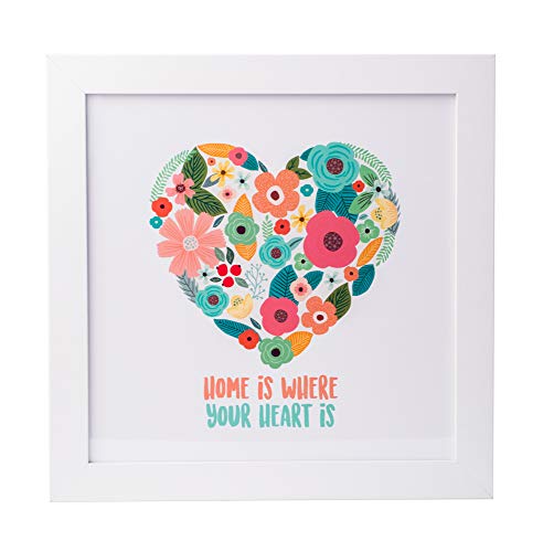Grupo Erik PE30X30CM0026 Cuadro Decorativo Loreak Heart, 30x30 cm, Heart