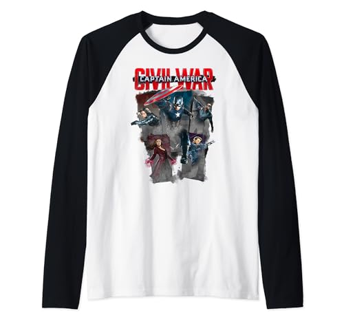 Raglan Captain America Civil War : le t-shirt parfait pour vos soirées cinéma Marvel