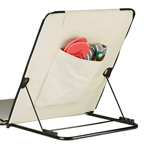 Strandmatte mit Rückenlehne von Relaxdays, gepolstert und komfortabel