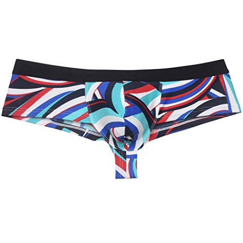 OROCOJUCO Men's Bikini Underwear Cheeky Boxers Bodywear U-Briefs Skimpy Trunks Hipster Swim Hip Panty