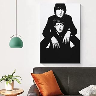 WOZAJ Tableau Toile Decoration 30X50cm sans Cadre John Lennon Paul McCartney Poster Teenage Wall Murals for Living Room Bathroom - Les Beatles, Paul McCartney, John Lennon, RIngo Starr, George Harrison WOZAJ Tableau Toile Decoration 30X50cm sans Cadre John Lennon Paul McCartney Poster Teenage Wall Murals for Living Room Bathroom – Image 3