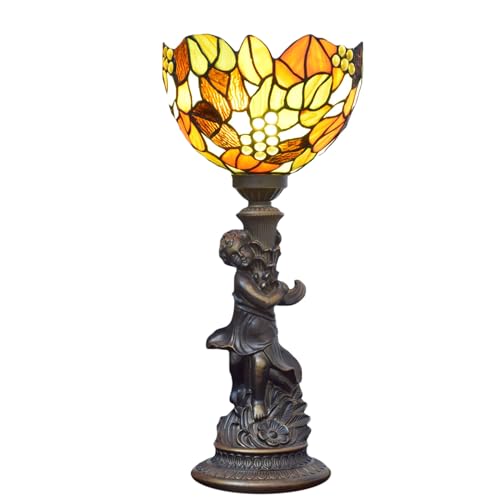 JPXXFM Lampada da Tavolo in Stile Barocco con Camera da Letto in Vetro Color Vintage Accanto alle lampade da scrivania per Il soggio