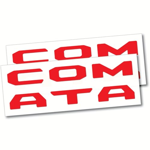 Image of (2 Sets) Prime Series UV Weatherproof Vinyl Decals Precut Letter Inserts Compatible Fits Tacoma Tailgate 2024-2026 (Gloss Red)