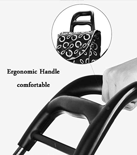 HYY-YY Einkaufskorb, Wanderwagen, Kinderwagen, zusammenklappbar, tragbare Karre, abnehmbare Einkaufstaschen. – Bild 5