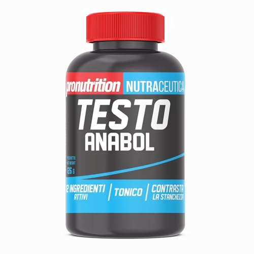 PRO NUTRITION - Testo Anabol 90cpr, Integratore Tonico Maschile, Contrasta la Stanchezza, Intensa Attività Sportiva - Antiastenico e Sostegno Metabolico - Estratti vegetali, Acido D-Aspartico (DAA)