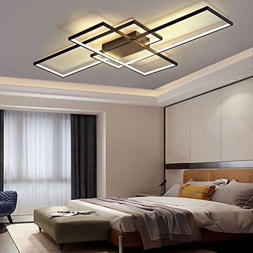 Plafonnier LED salon carré variable 68W de style moderne et chic - 3