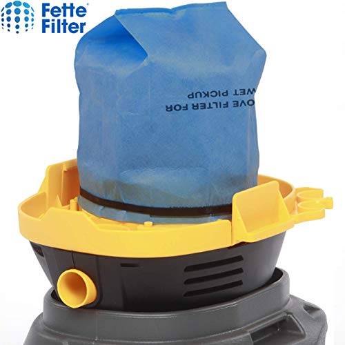 Fette Filter - 24 Pack & 8 Mounting Bands Compatible with MultiFit VF2000. Replacement Filter with Mounting Band for Husky, Stinger, and Bucket Head Vacuums HV0200, BH0100, WD2000, WD2010, WD2025.