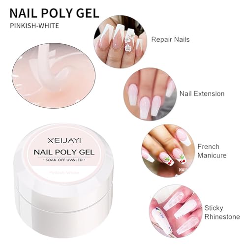 GZSYY Aufbaugel für Gelnägel Builder Gel 6 Farben Nagelverlängerung Builder Base Gel Aufbaugel Set