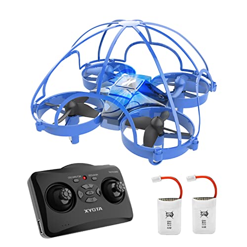 ATOYX Kids Drone, Hand Operated/ RC Nano Quadcopter Mini Drone for Beginners, Easy Indoor Small UFO Flying Drone Toys, with One Key Take Off Landing, 3 Speeds, 3D Flip, for Boys and Girls Gift -Blue