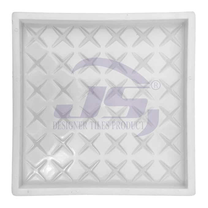 Chequered Tiles Mould 12"X12" (Star) | Cement Tile Mould | Floor Tile Mould | Silicone Plastic Tile Mould | Plastic Tile Mould | Interlocking Tile Mould (Make in India)