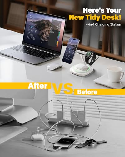3 in 1 Magnetic Wireless Charger for Apple - Fast Charging Station Compatible - image 2