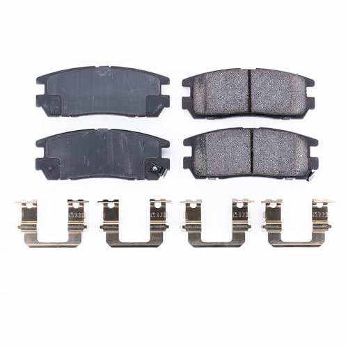 Image of PowerStop Rear Brake Pads for Acura SLX 1996-99 |Honda Passport 1994-02 |Isuzu Amigo 1993-94 |Amigo 1998-00 |Axiom 2002-04 - Z17 Ceramic Brake Pads with Installation Hardware, 17-580
