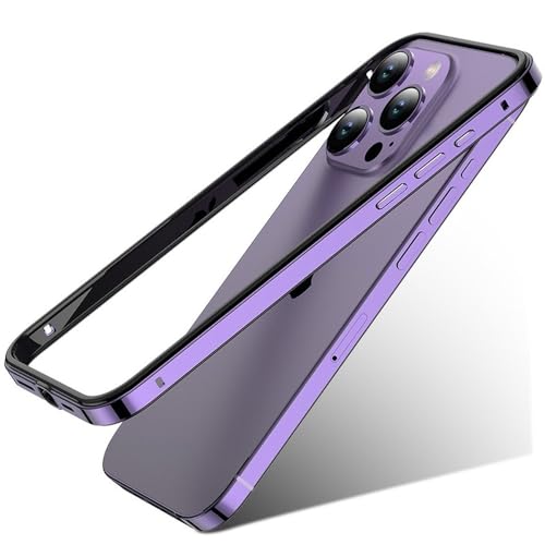 Coque silicone aluminium iPhone 16 thermique violette antichoc